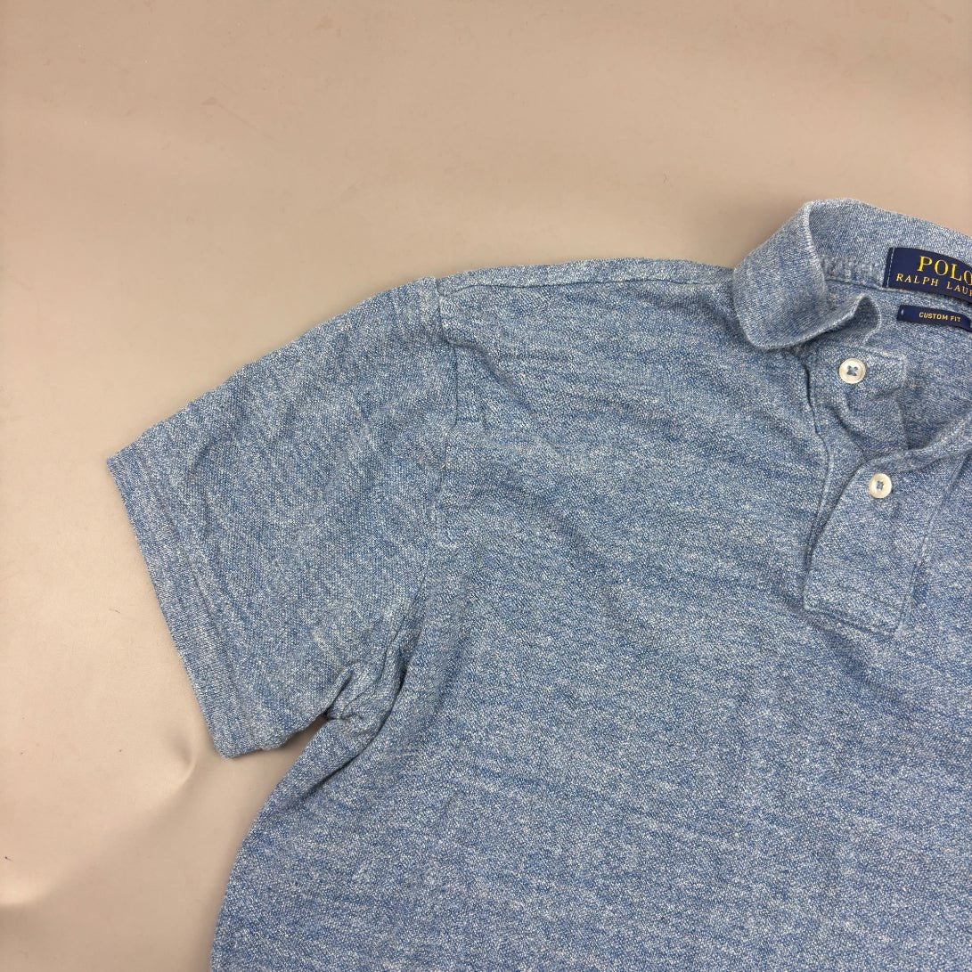 Light Blue Ralph Lauren Polo Shirt - Men S - Very Good - Revaleur