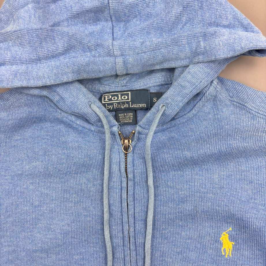 Light Blue Ralph Lauren Zip Vest - S - Very Good - Revaleur