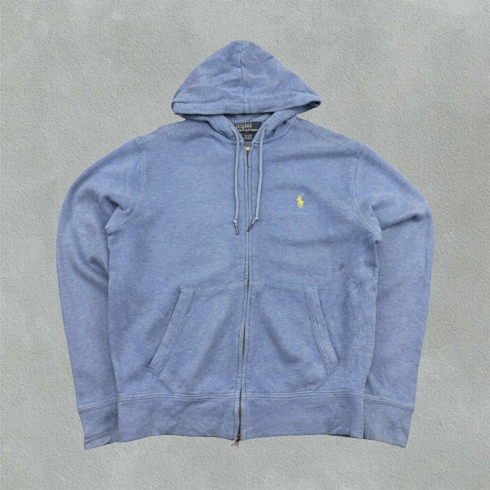 Light Blue Ralph Lauren Zip Vest - S - Very Good - Revaleur