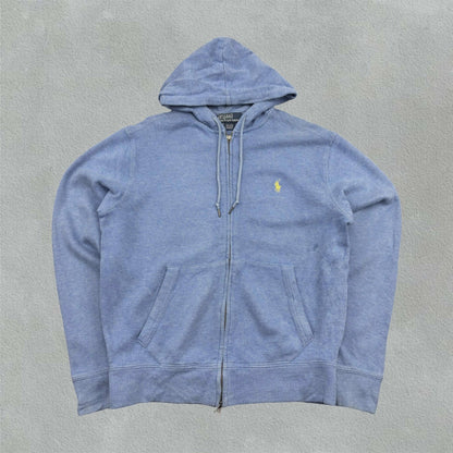 Light Blue Ralph Lauren Zip Vest - S - Very Good - Revaleur