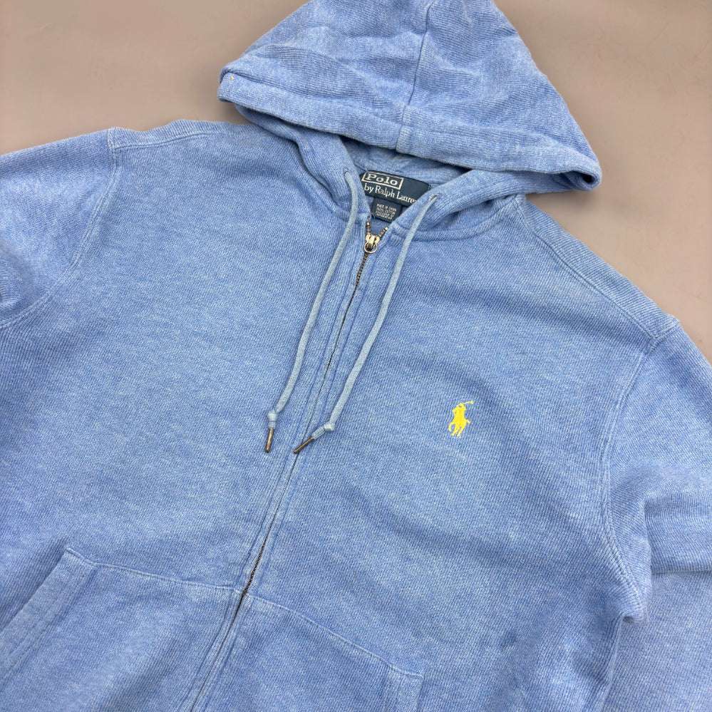 Light Blue Ralph Lauren Zip Vest - S - Very Good - Revaleur