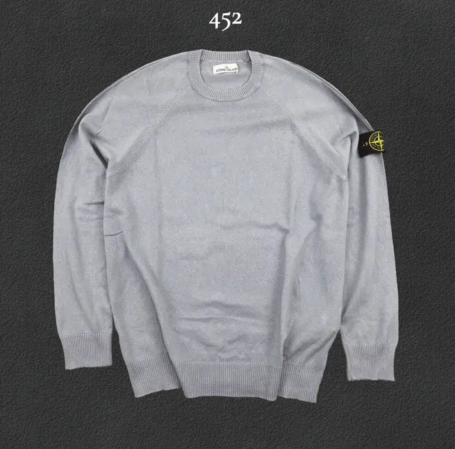 Light Blue Stone Island Jumper - Men XL - Very Good - Revaleur