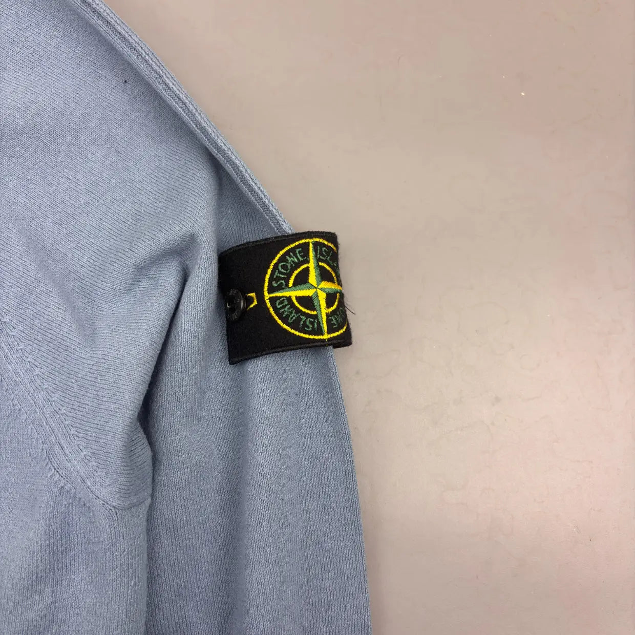 Light Blue Stone Island Jumper - Men XL - Very Good - Revaleur