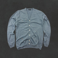 Light Blue Suitsupply Cardigan - Men M - Very Good - Revaleur