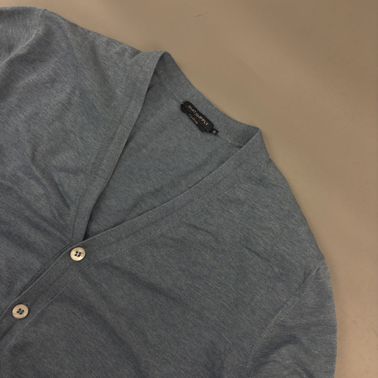 Light Blue Suitsupply Cardigan - Men M - Very Good - Revaleur