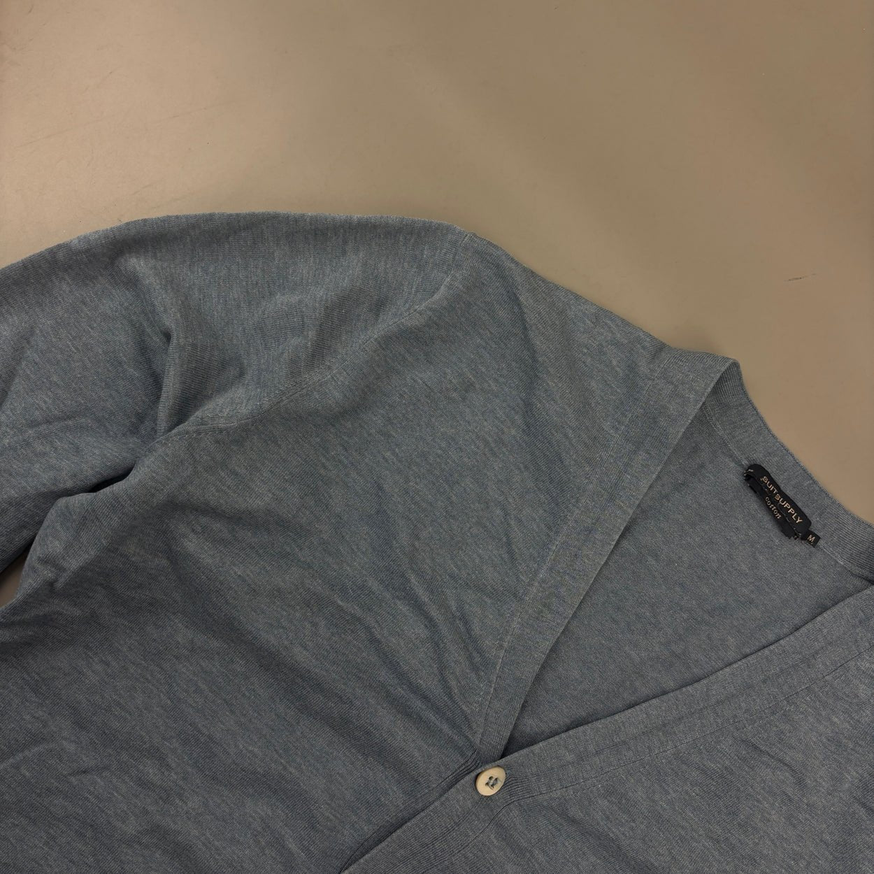 Light Blue Suitsupply Cardigan - Men M - Very Good - Revaleur