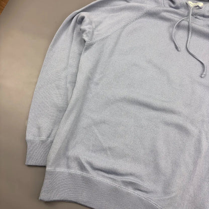 Light Blue Suitsupply Hoodie - M - New - Revaleur