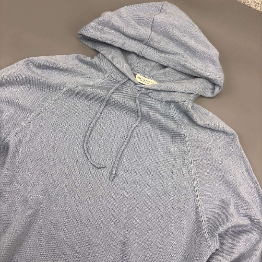 Light Blue Suitsupply Hoodie - Men S - Very Good - Revaleur