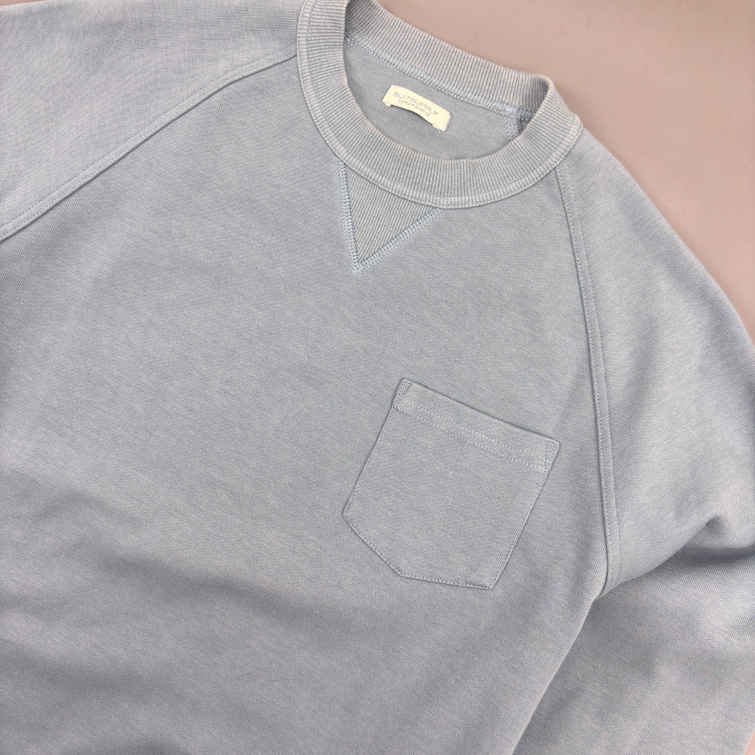 Light Blue Suitsupply Jumper - Men M - Very Good - Revaleur