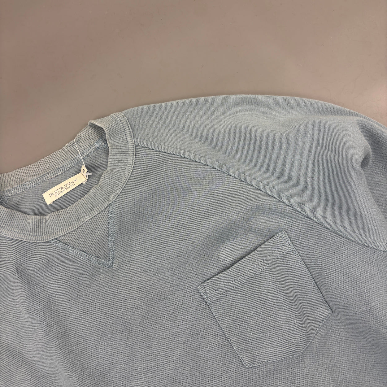 Light Blue Suitsupply Jumper - Men M - Very Good - Revaleur