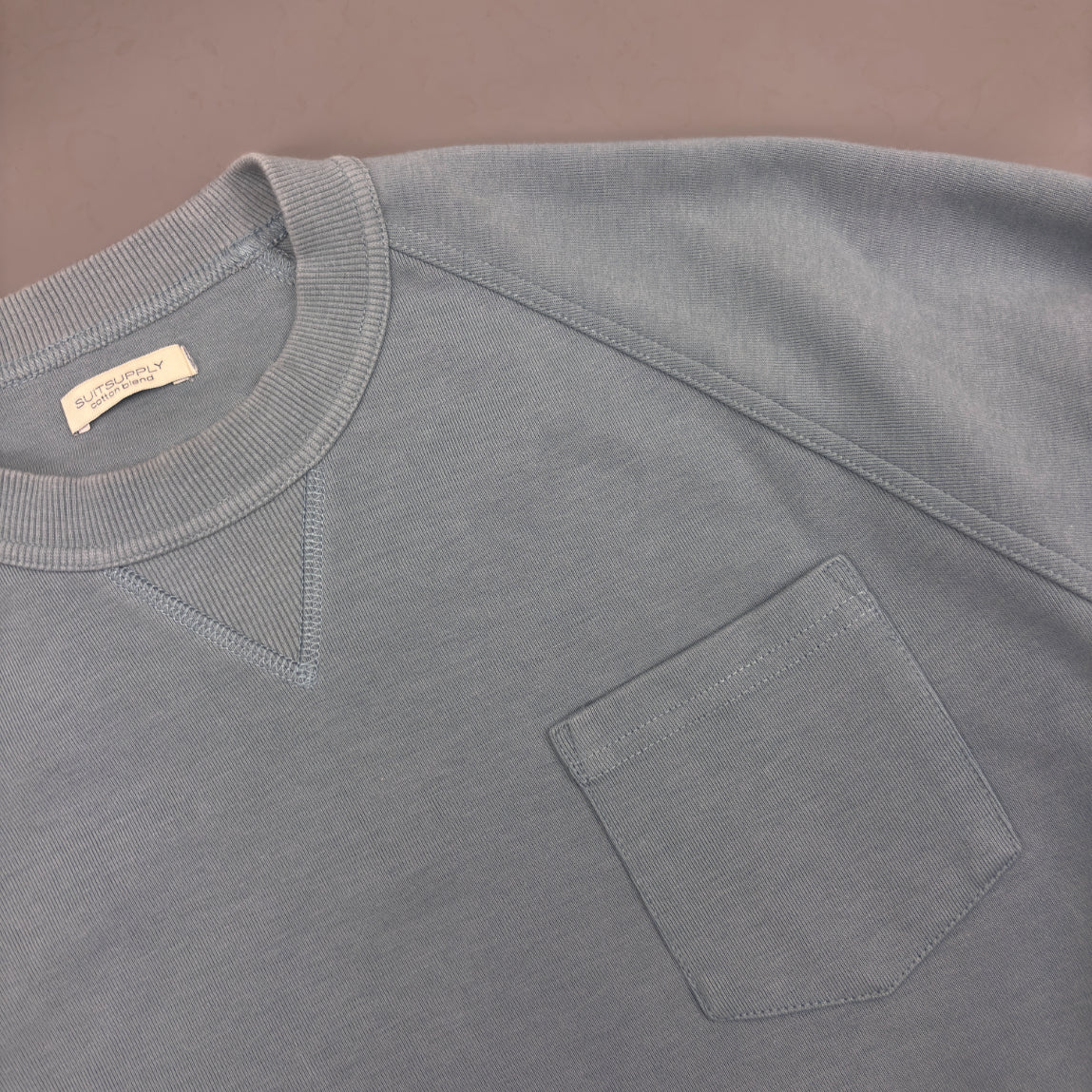 Light Blue Suitsupply Jumper - Men M - Very Good - Revaleur