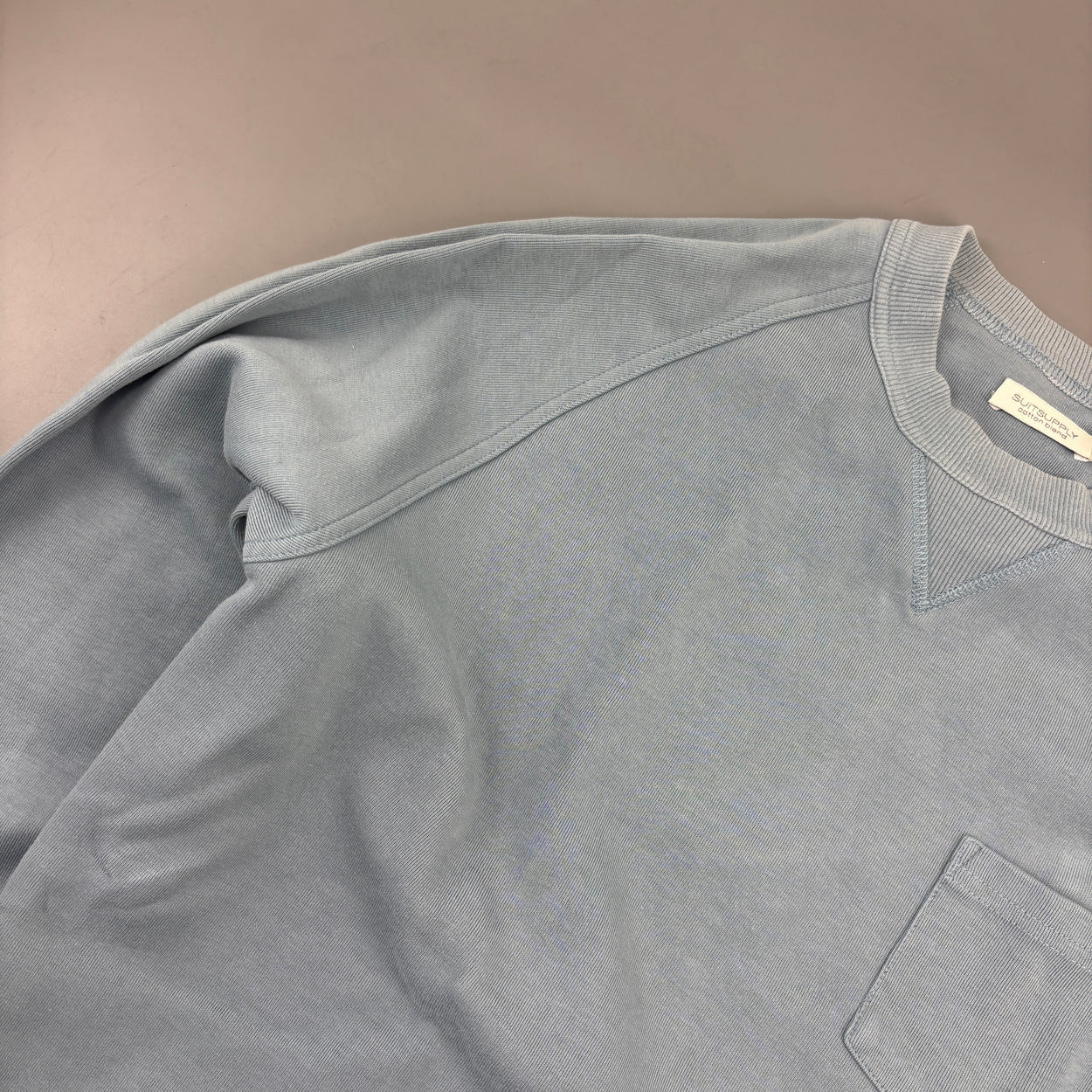 Light Blue Suitsupply Jumper - Men M - Very Good - Revaleur