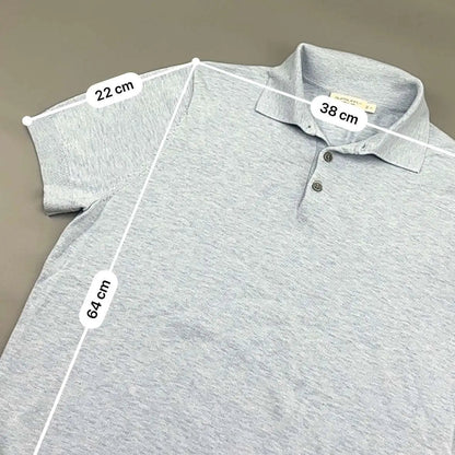 Light Blue Suitsupply Polo Shirt - Men M - New - Revaleur