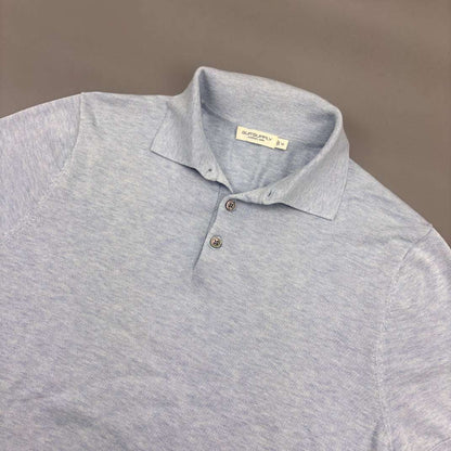 Light Blue Suitsupply Polo Shirt - Men M - New - Revaleur
