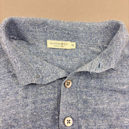 Light Blue Suitsupply Polo Shirt - S - Very Good - Revaleur