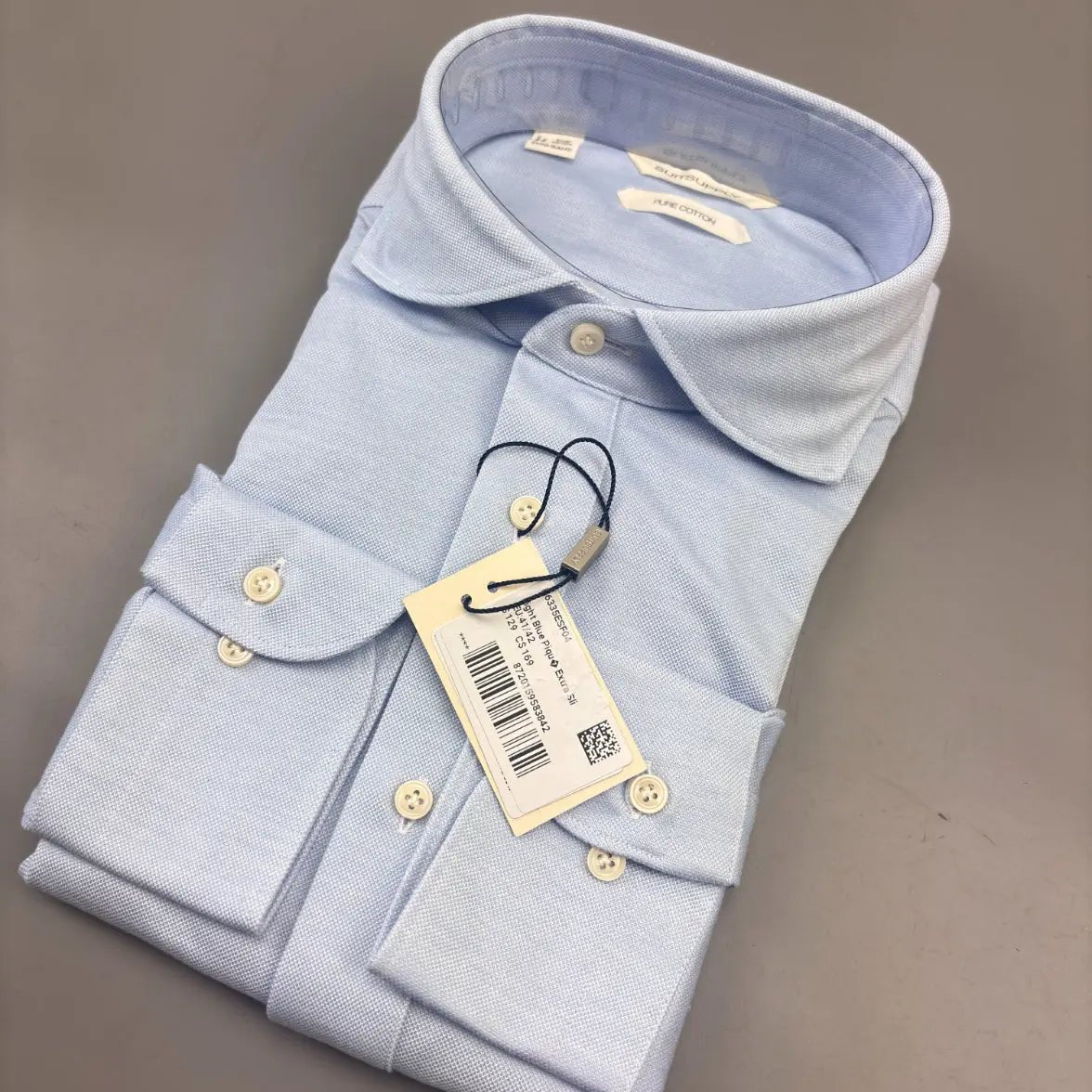 Light Blue Suitsupply Popover - Men 40 - New With Tags - Revaleur