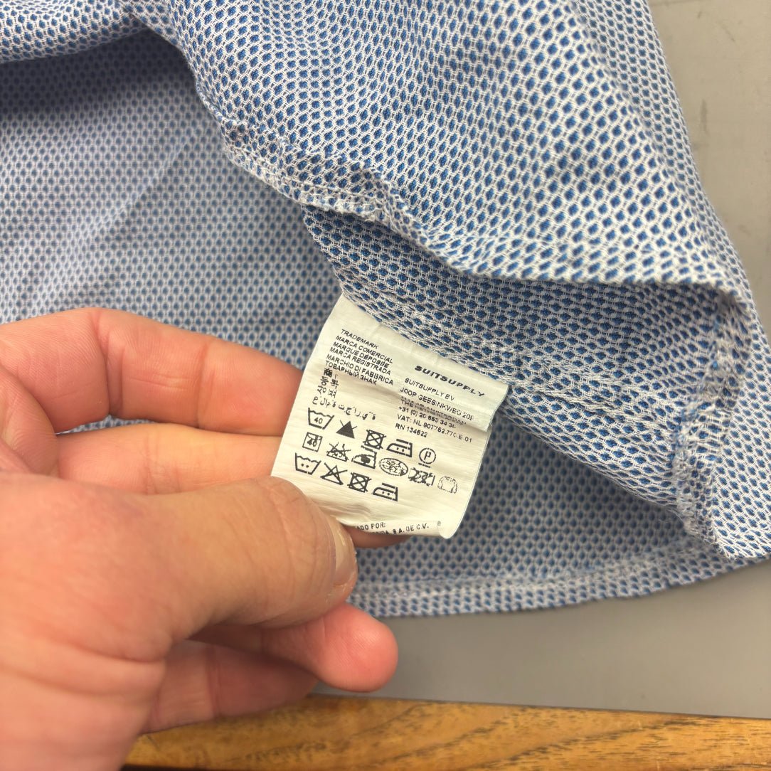 Light Blue Suitsupply Shirt - Men 38 - Very Good - Revaleur
