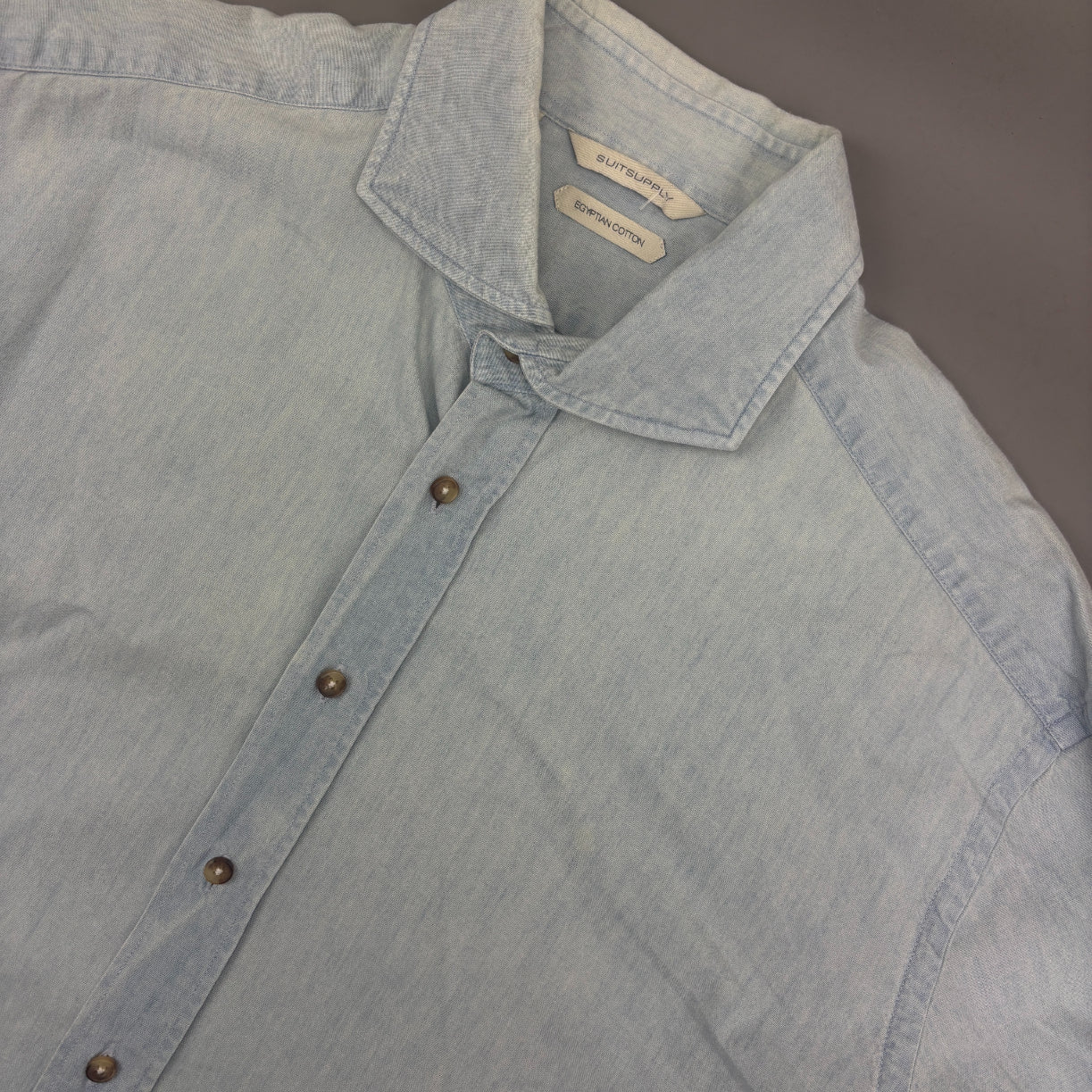 Light Blue Suitsupply Shirt - Men 43 - Very Good - Revaleur