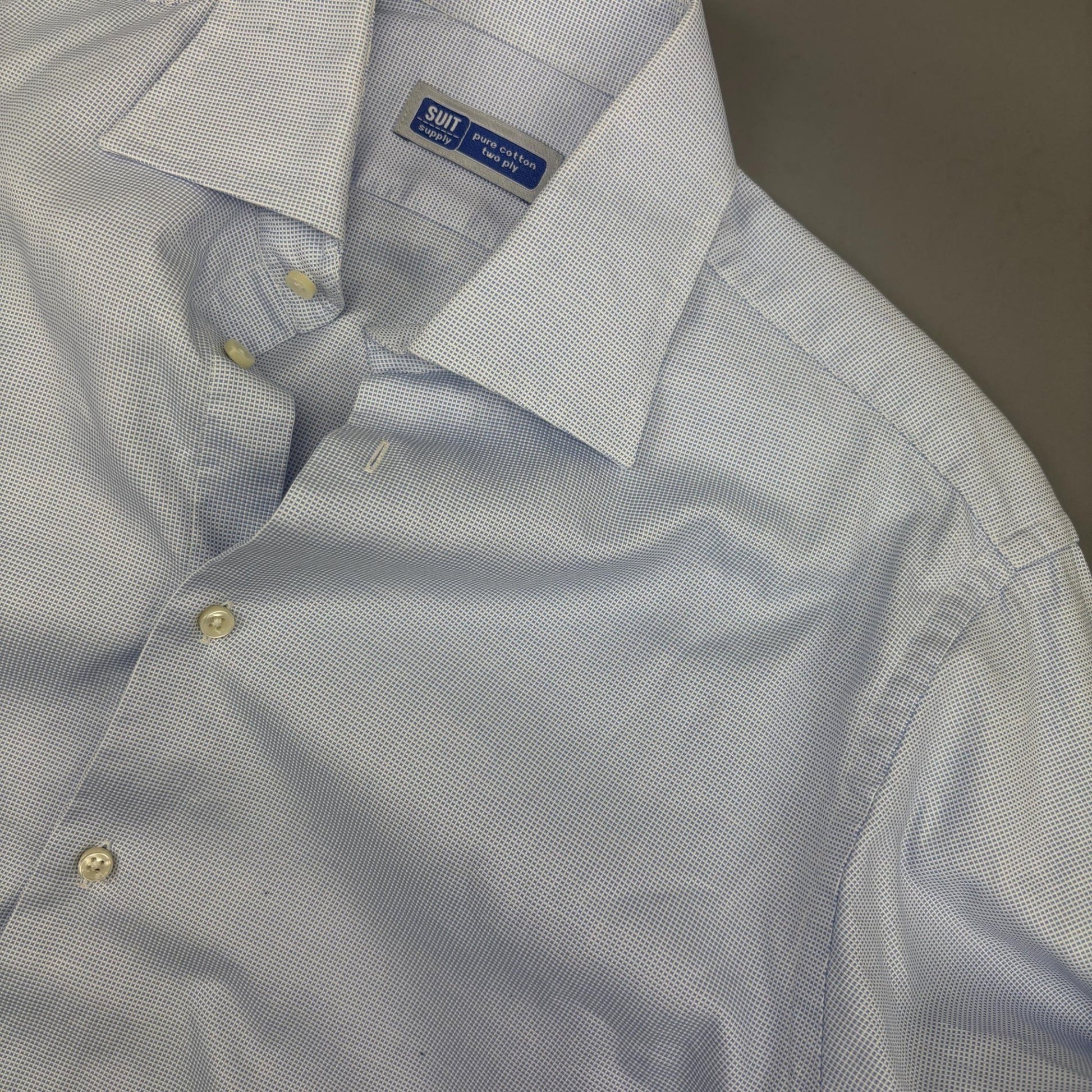 Light Blue Suitsupply Shirt - Men M - Very Good - Revaleur