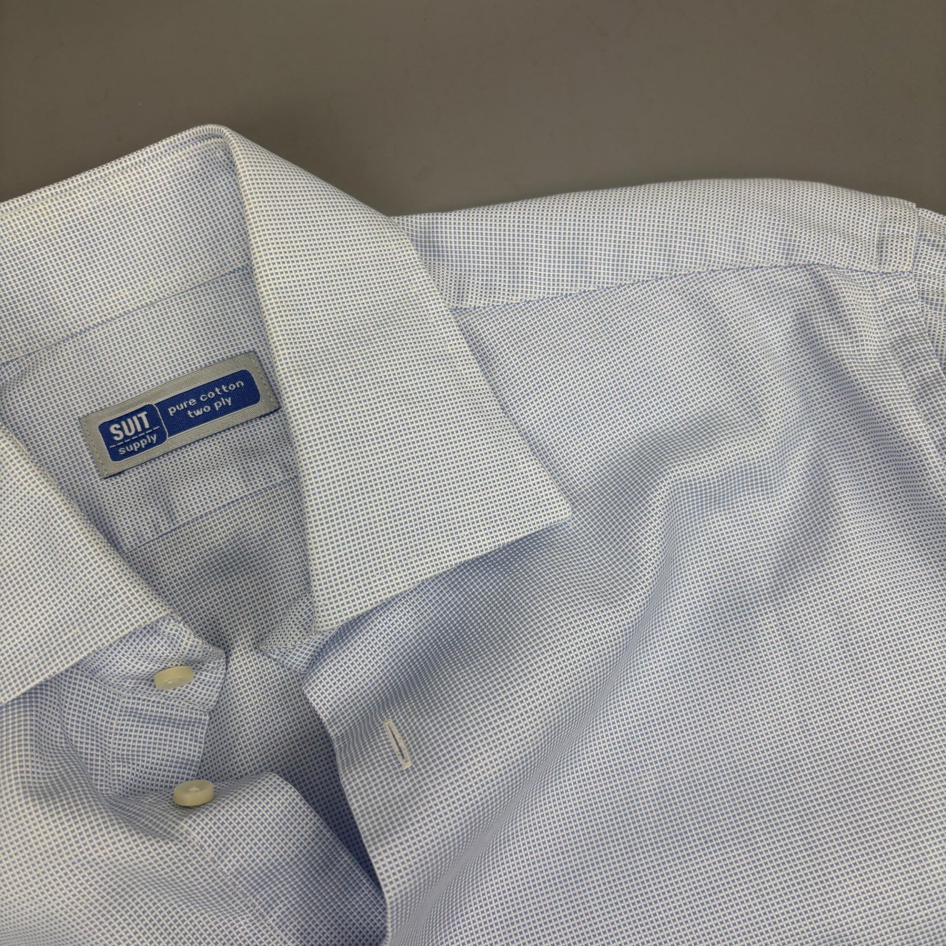 Light Blue Suitsupply Shirt - Men M - Very Good - Revaleur