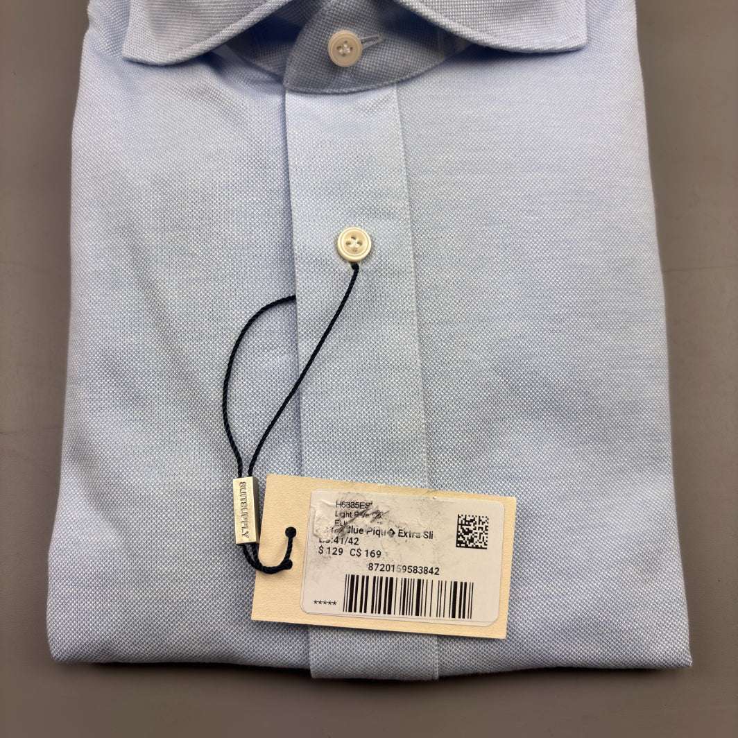 Light Blue Suitsupply Shirt - W42 - New With Tags - Revaleur