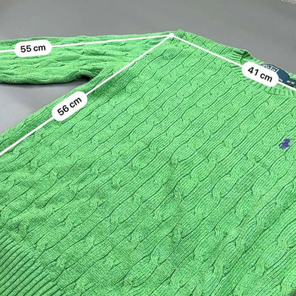 Light Green Knitted Sweater - M - Excellent Condition - Revaleur