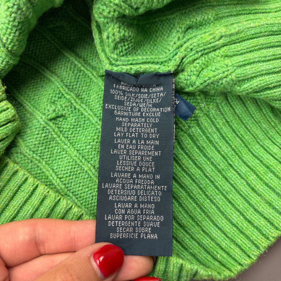 Light Green Knitted Sweater - M - Excellent Condition - Revaleur