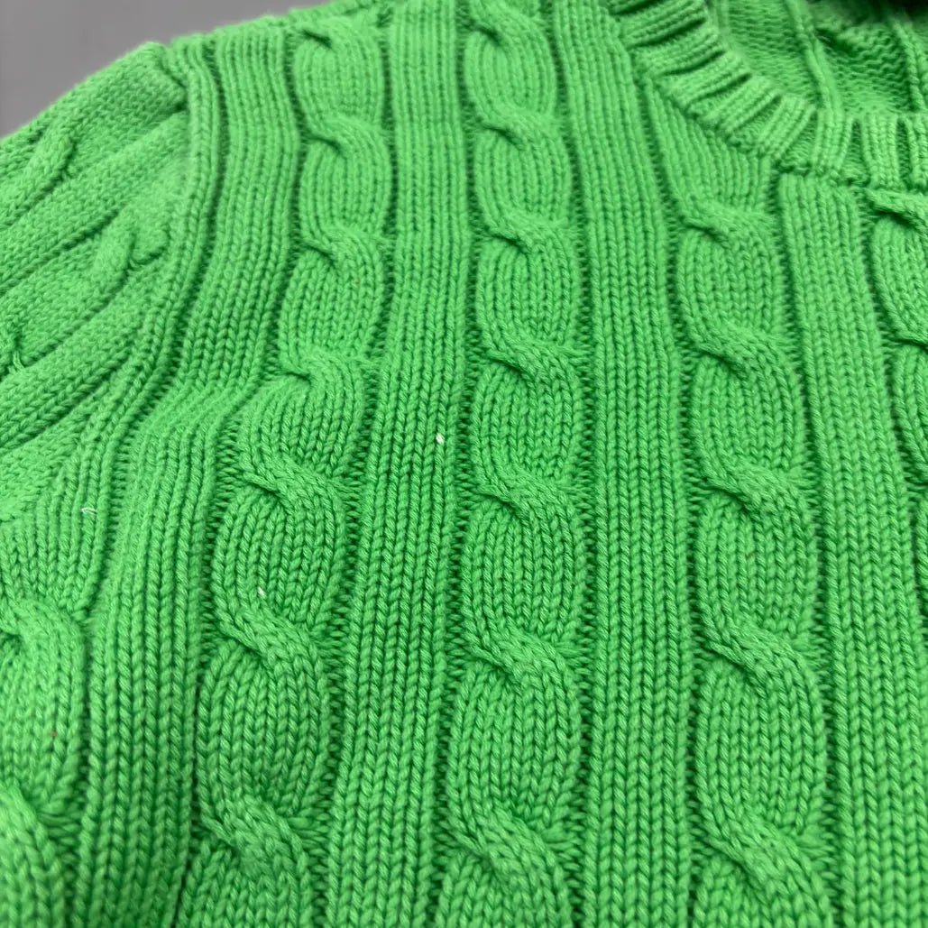 Light Green Ralph Lauren Knitted Sweater - M - Very Good Condition - Revaleur