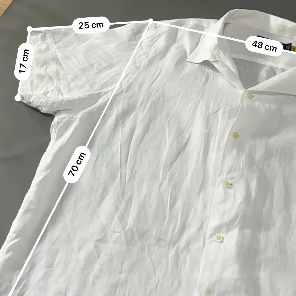 Linen White Polo Shirt Ralph Lauren - XL - New, Never Worn - Revaleur