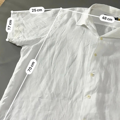 Linen White Polo Shirt Ralph Lauren - XL - New, Never Worn - Revaleur