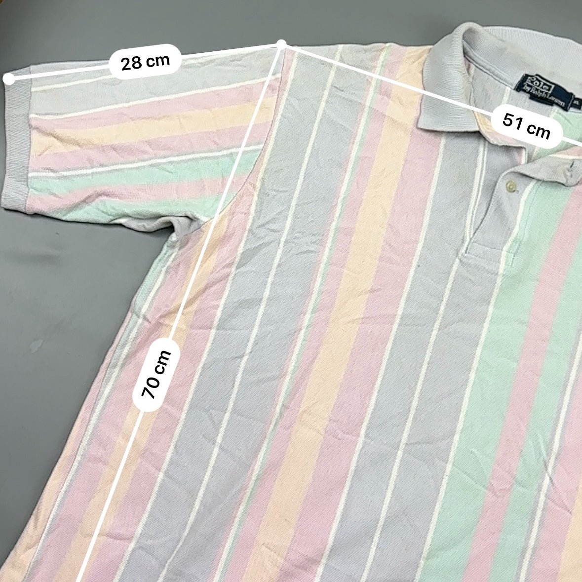 Multi Ralph Lauren Polo Shirt - Men XL - Very Good - Revaleur