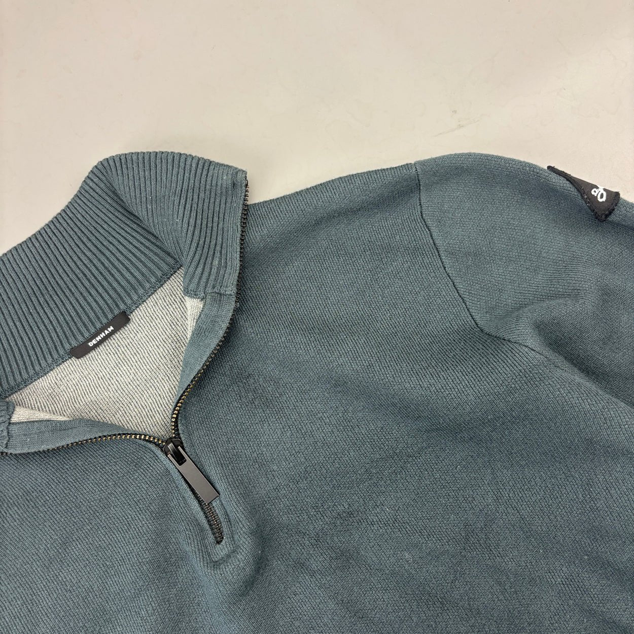 Navy Denham Half Zip - Men M - Very Good - Revaleur