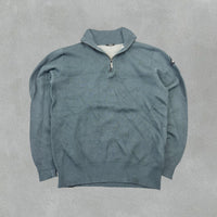 Navy Denham Half Zip - Men M - Very Good - Revaleur