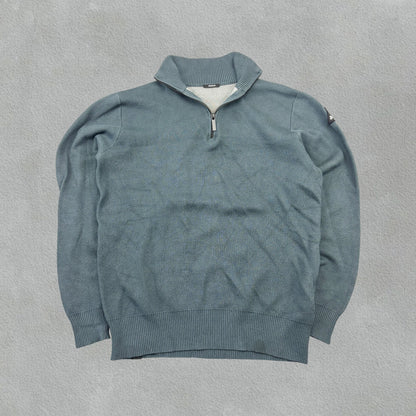 Navy Denham Half Zip - Men M - Very Good - Revaleur