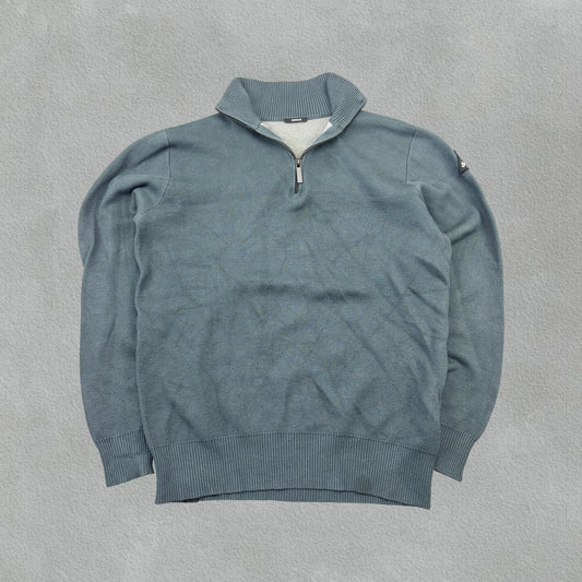 Navy Denham Half Zip - Men M - Very Good - Revaleur