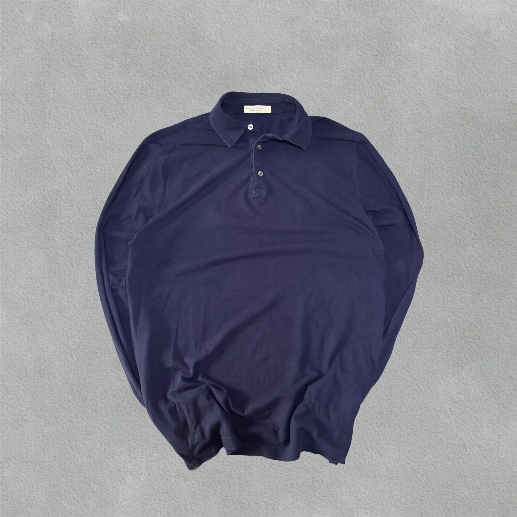 Navy Longsleeve Poloshirt Suitsupply - S - Excellent Condition - Revaleur