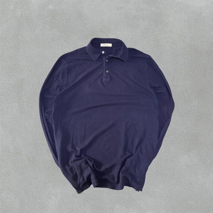Navy Longsleeve Poloshirt Suitsupply - S - Excellent Condition - Revaleur