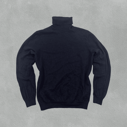 Navy Massimo Dutti Turtleneck - Women S - Very Good - Revaleur