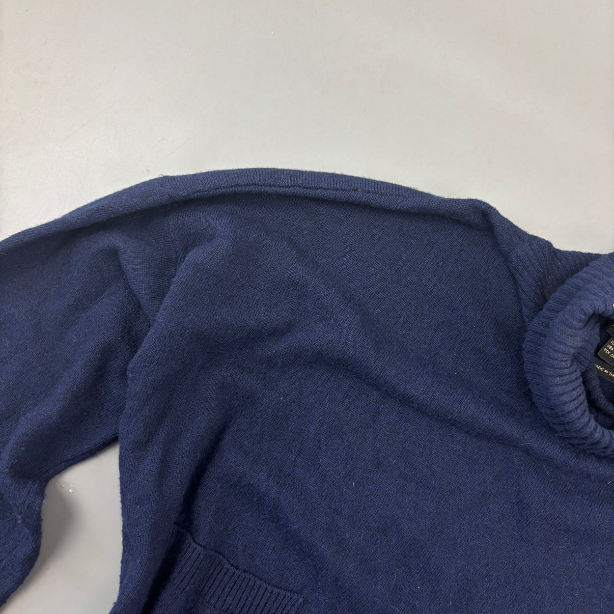 Navy Massimo Dutti Turtleneck - Women S - Very Good - Revaleur