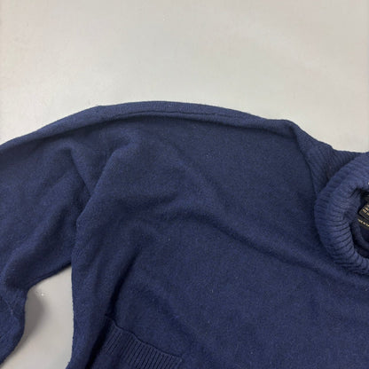 Navy Massimo Dutti Turtleneck - Women S - Very Good - Revaleur