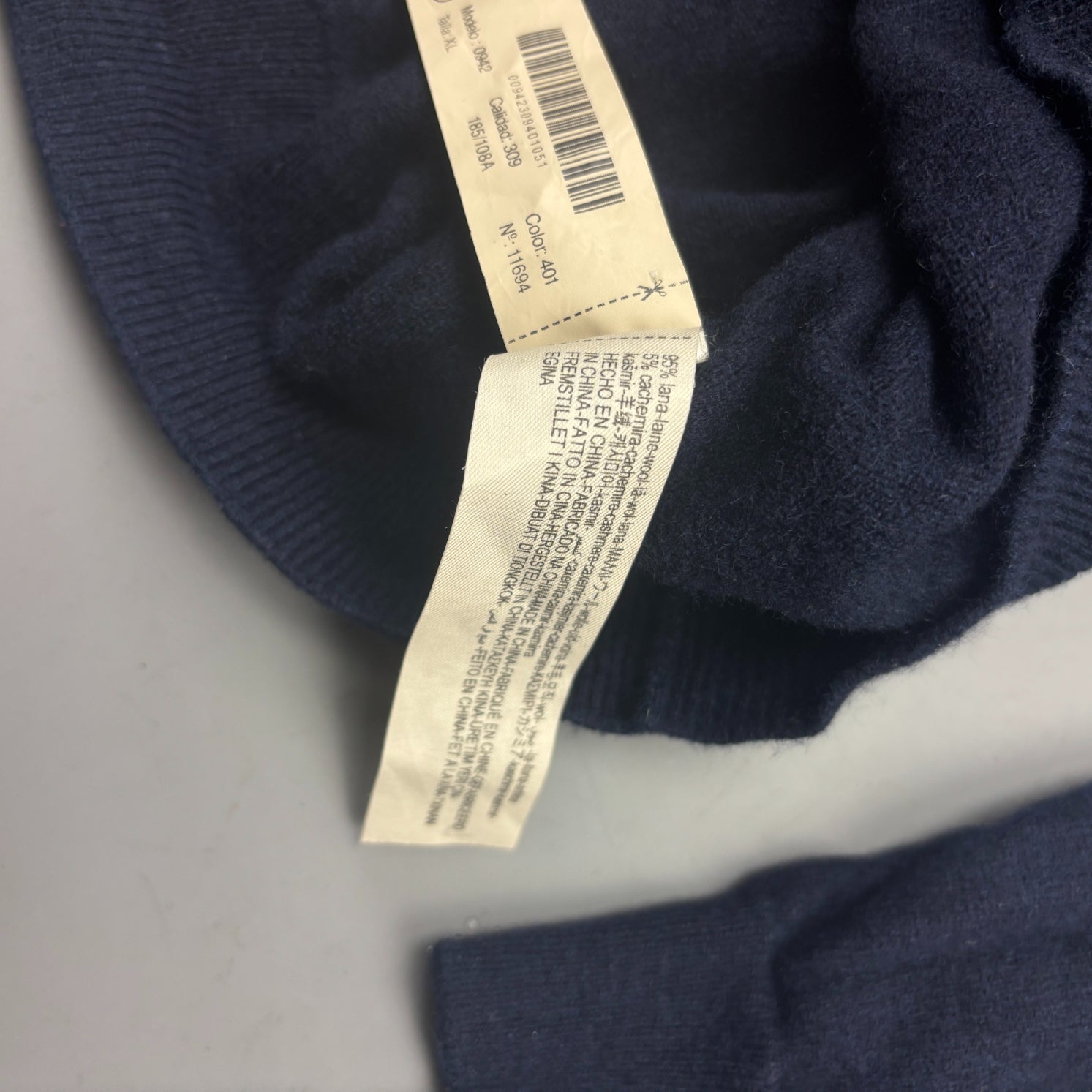 Navy Massimo Dutti Turtleneck - Women S - Very Good - Revaleur