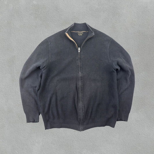 Navy Massimo Dutti Zip Vest - Men XL - Very Good - Revaleur
