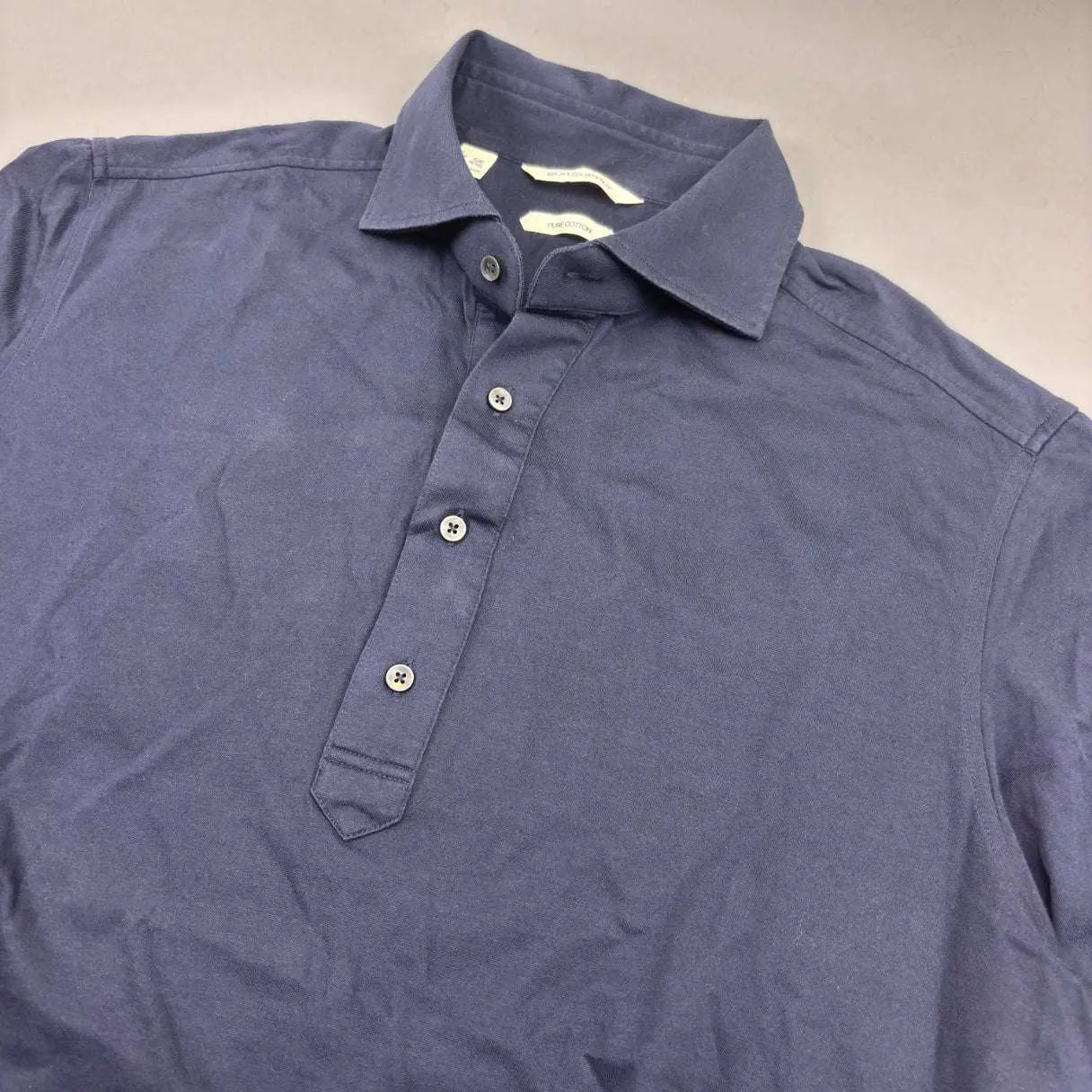 Navy Polo Shirt Suitsupply – L/W42 - Excellent Condition - Revaleur