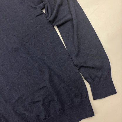 Navy Profuomo Half Zip - Men M - New - Revaleur