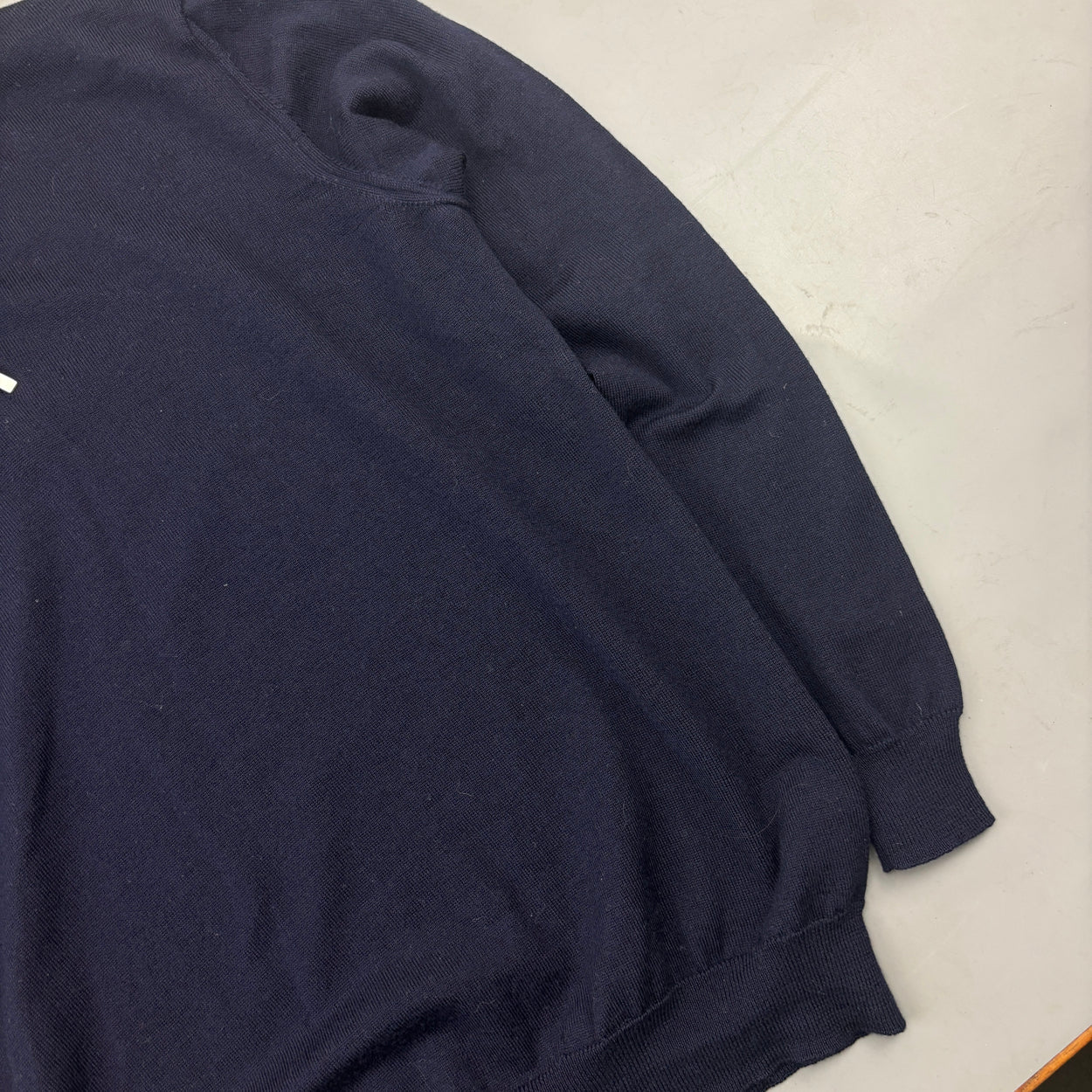 Navy Profuomo Half Zip - Men M - Very Good - Revaleur