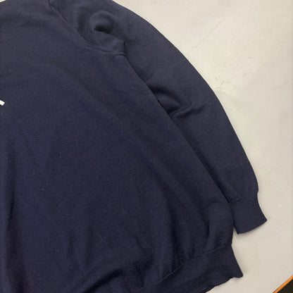 Navy Profuomo Half Zip - Men M - Very Good - Revaleur