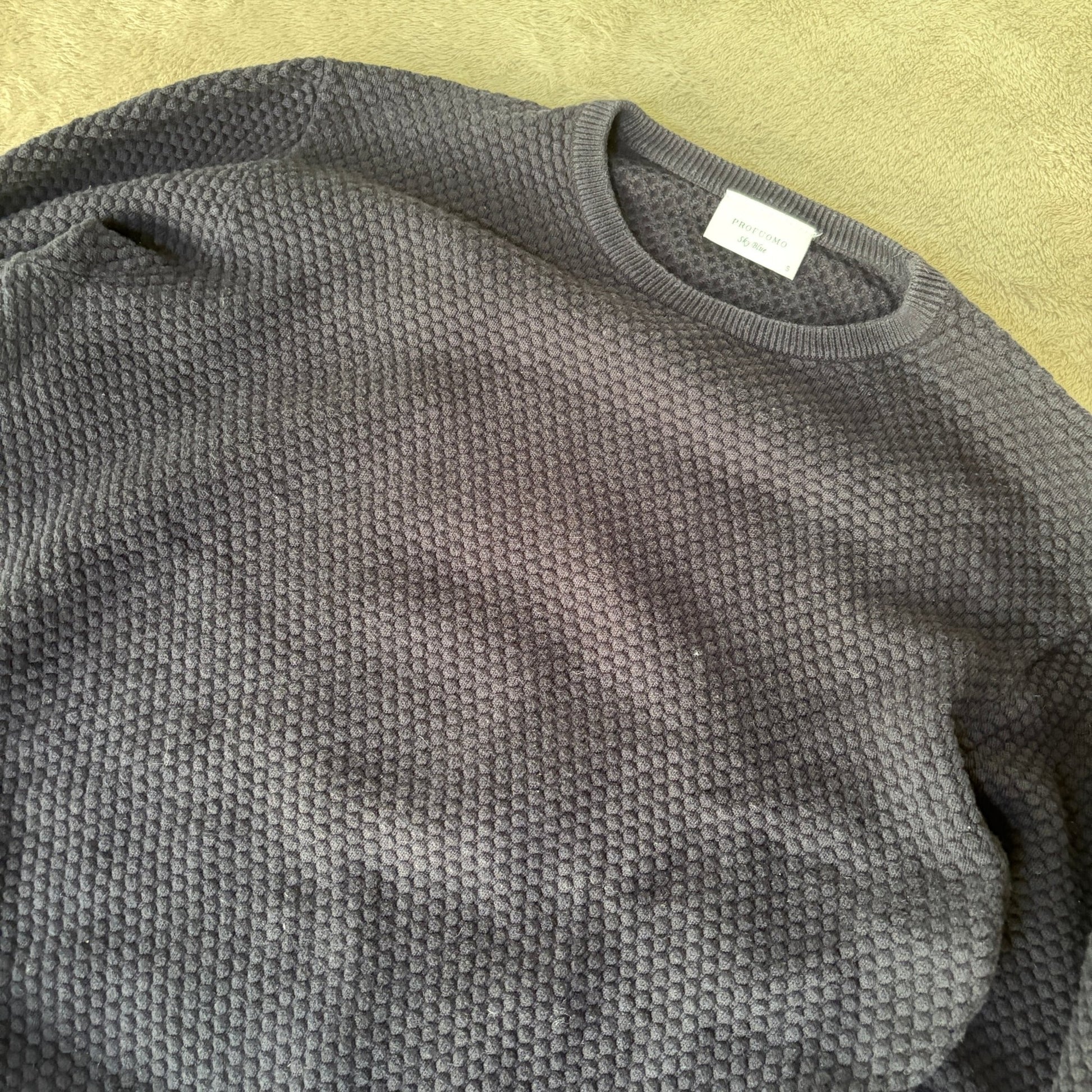 Navy Profuomo Sweater Men - S - Excellent Condition - Revaleur