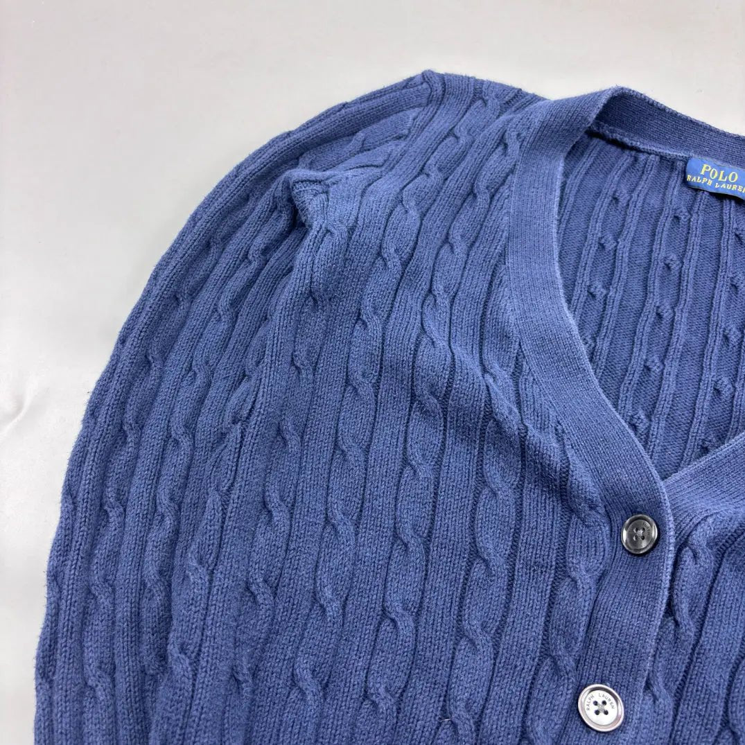 Navy Ralph Lauren Cardigan - M - Excellent Condition - Revaleur