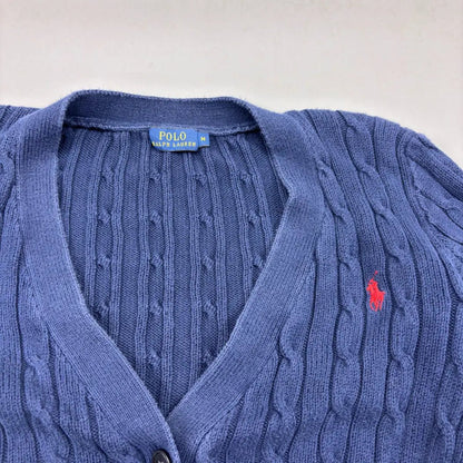Navy Ralph Lauren Cardigan - M - Excellent Condition - Revaleur
