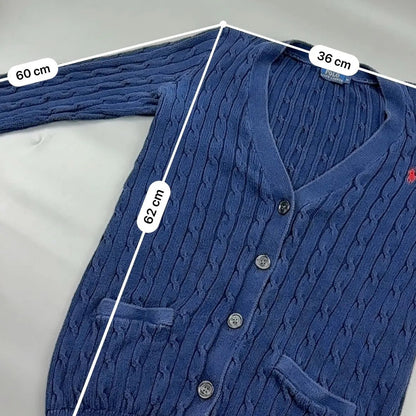 Navy Ralph Lauren Cardigan - M - Excellent Condition - Revaleur
